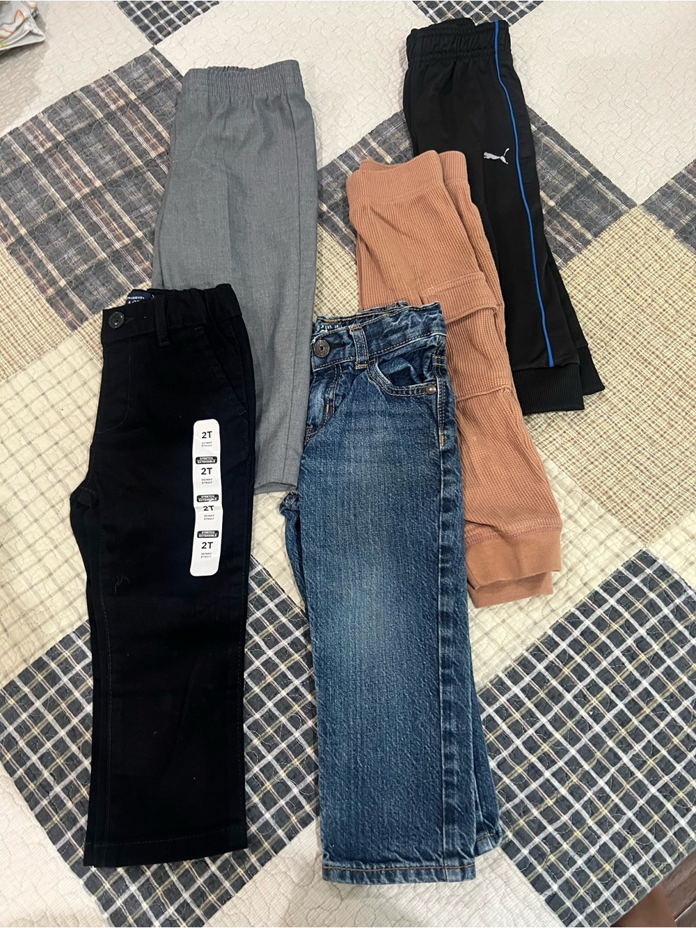 Bundle 2T Boys Bottoms (5 total). Jeans, dress pants, joggers, etc.